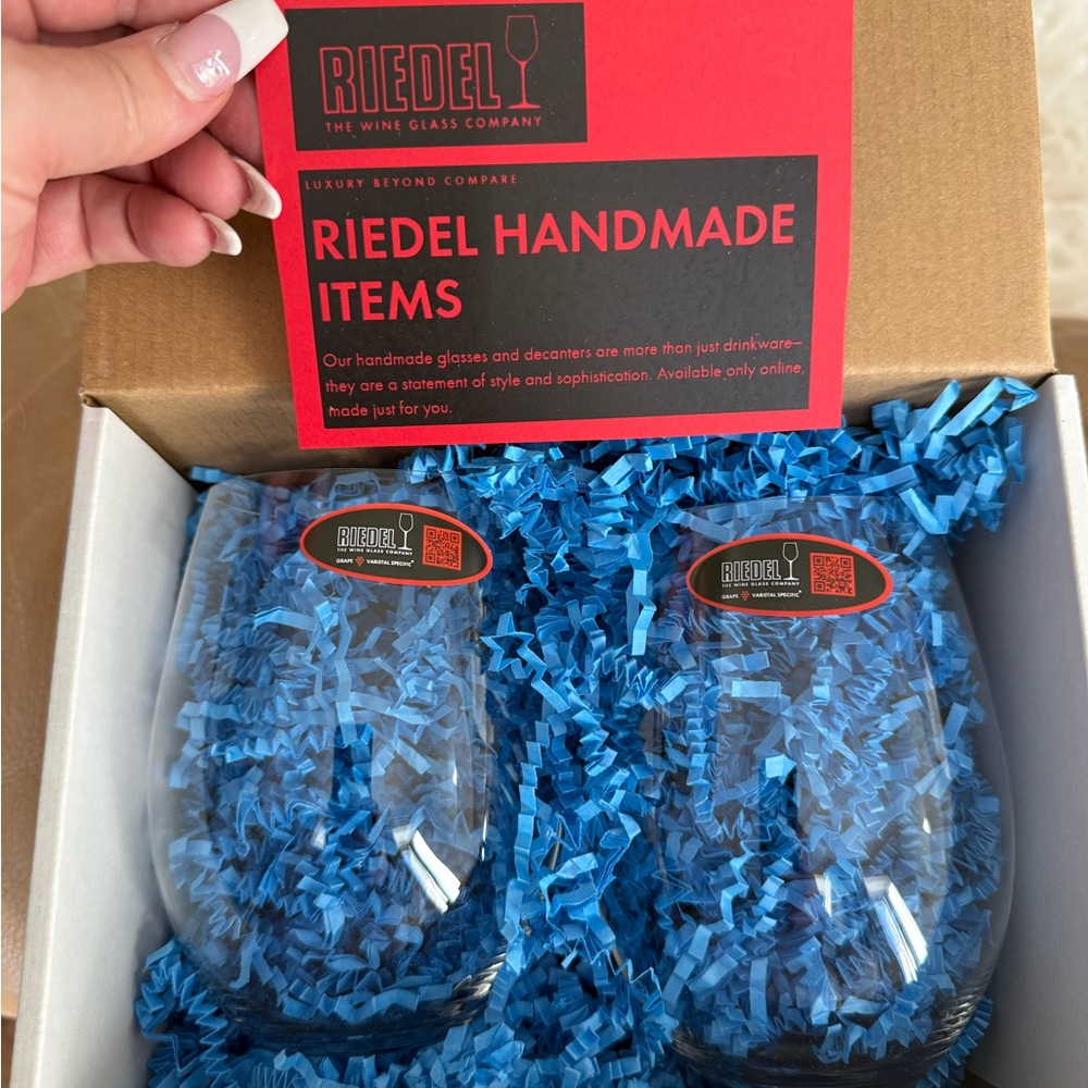 Riedel Handmade Items Gift Box with Blue Packaging